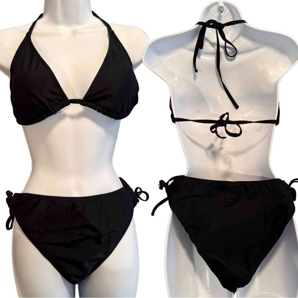 Tempt Me Triangle String Bikini Set Halter Sexy Swimsuit Tie Side Suit Women XXL